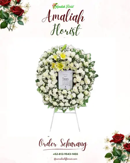 Krans Bunga Duka Outdoor Wedding Puncak